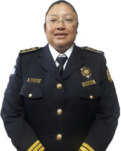 Comisario General Emma DelianPérez García de la Policía Nacional Civil de Guatemala